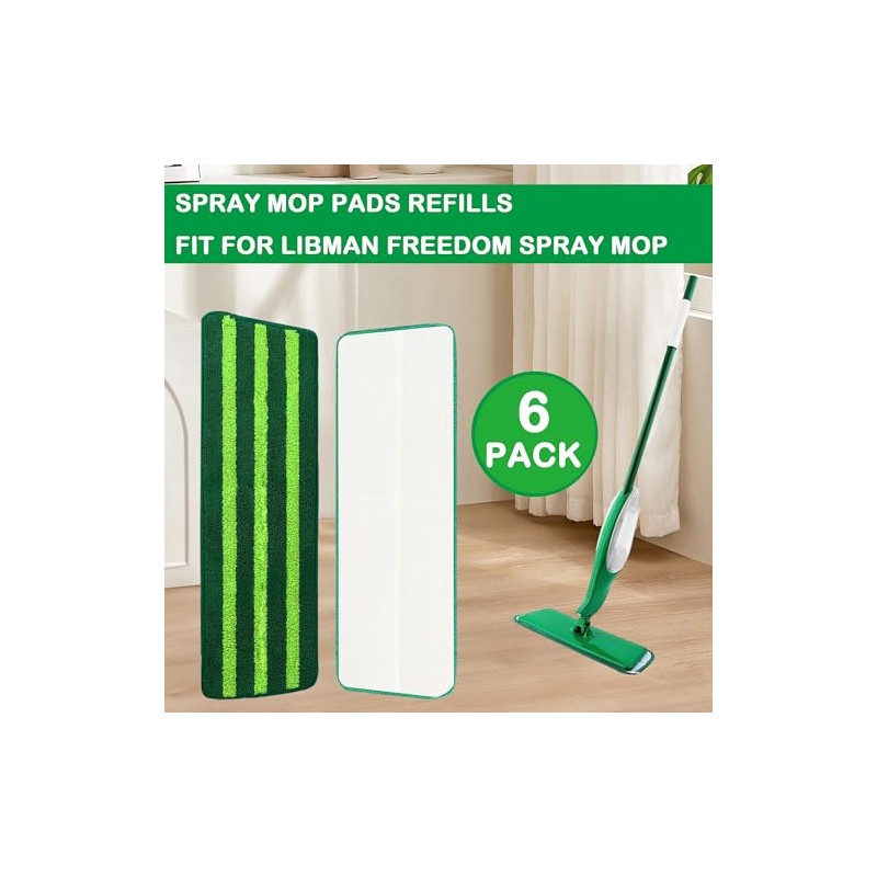 Mop Refills for Libman Freedom Spray Mop, Reusable Microfiber Spray