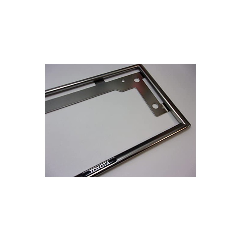 GENUINE Toyota License Plate Frame (Platinum Black Tone Front) Crown