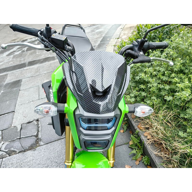 Minho Motorcycle Carbon Fiber Windshield Fit for Honda Grom Msx