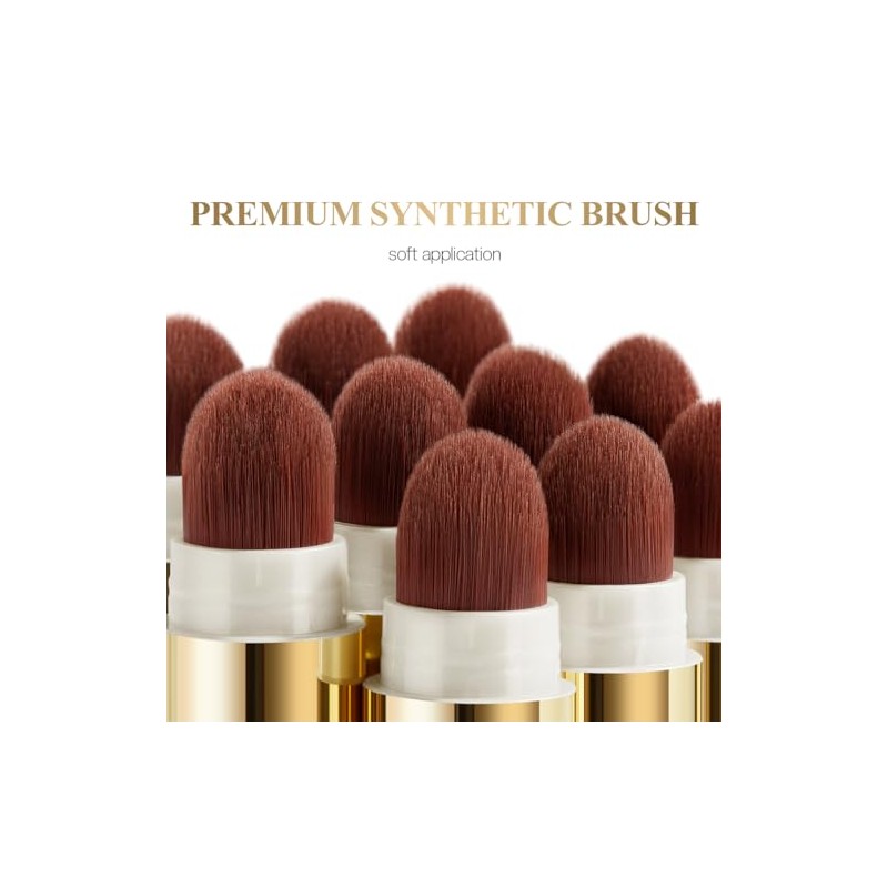 LUXAZA PRO Palillo de Maquillaje Multiusos, Crema Mate, Sombra de