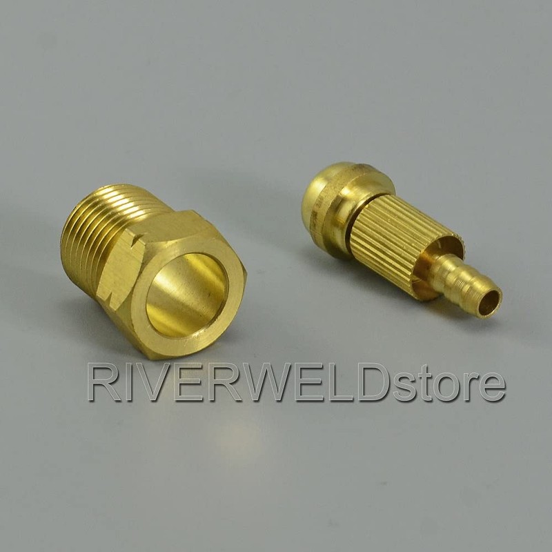 RIVERWELD TIG Welding Torch Fitting Connector Adapter Miller Gas Quick