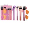 Makeup Brush Set, 4 Makeup Brushes and 2 Blender Sponges
