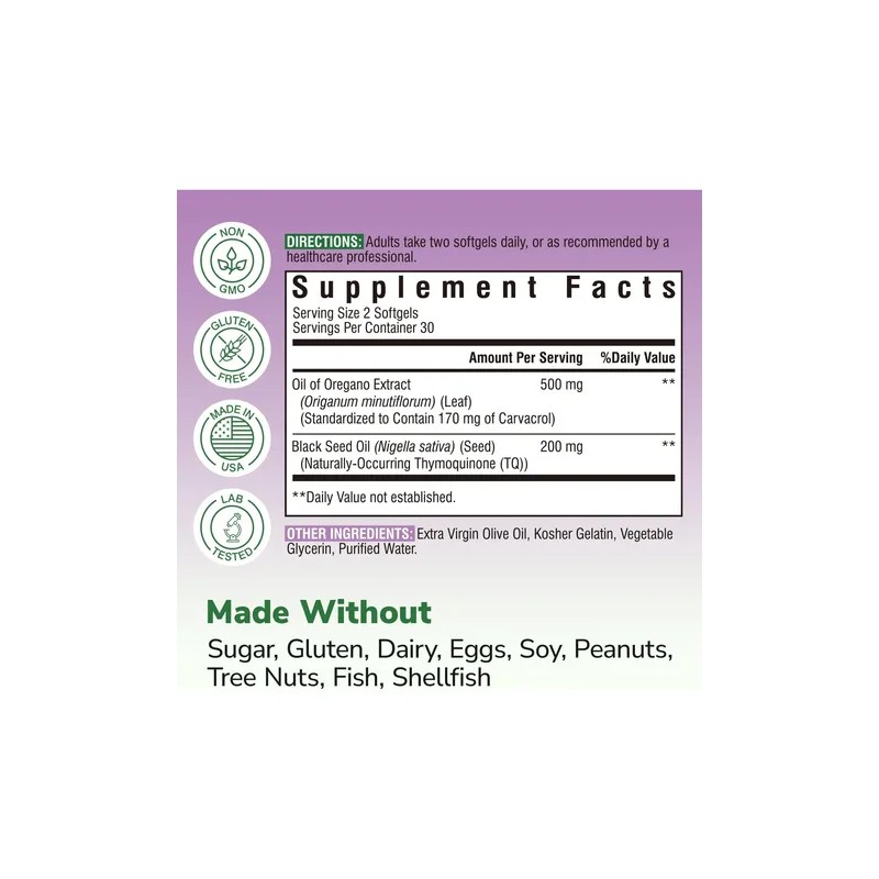 Vitalibre Aceite De Orégano 201 10000 Mg 60 Cápsulas