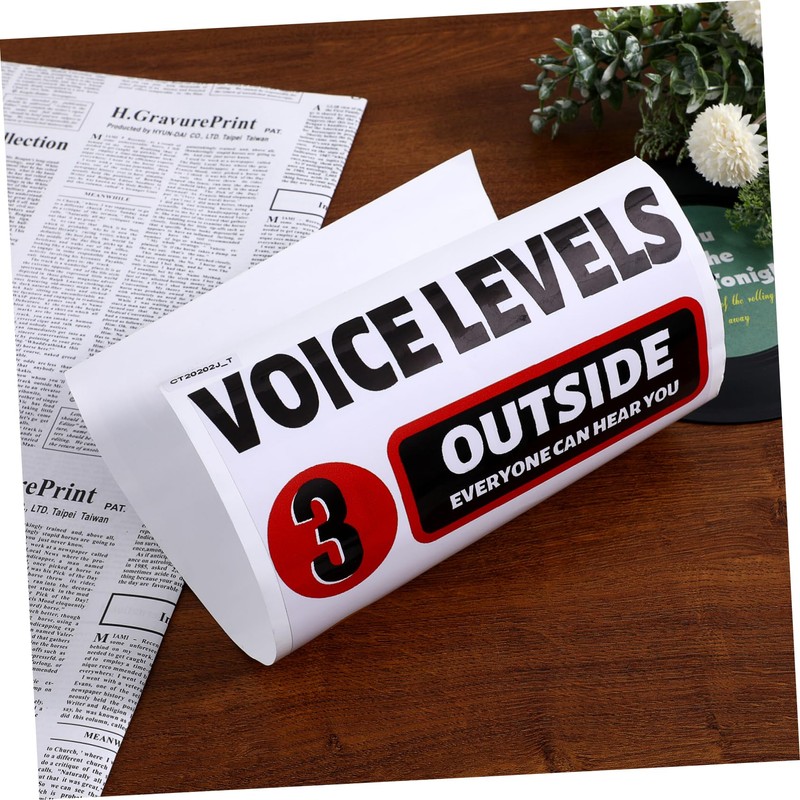 OHPHCALL Elementary Classroom Posters Voice Level Sticker Wall Decor Teacher