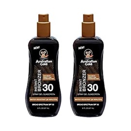 Australian Gold Spf#30 Spray Gel With Bronzer 8 Ounce (237ml) (2 Pack)