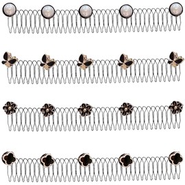 Hair Comb Wire Comb Wire Comb Hair Comb Simple Hair Clip Hair Organizer Cute Fashion Flower Pearl Graduation Wedding Party