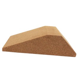 WOONEKY Cork Yoga Block for Calf Stretching and Squat Support Non-Slip Design for Home Fitness and Indoor Workouts