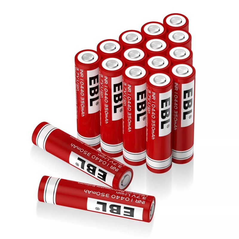 EBL 3.7V 350mAh 10440 Battery Li-ion Rechargeable For Flashlight LED