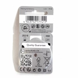 Power-One Power One Size 13 Hearing Aid Batteries P13 Wireless Approved Hg0% Pack of 60
