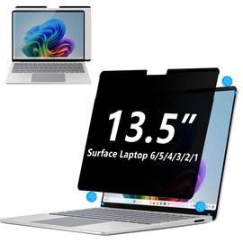 MEGOO Privacy Screen Protector for Surface Laptop 6/5/4/3/2/1 13.5 Inch, Anti-Spy, Anti-Glare, Blue Light & UV Blocking, Magnetic Nano Technology, Removable Design