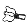 100Pcs Binder Clips Cute Bear Hollow Strong Clamping Force Metal