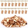 JANYUN 120 Pack Clip Hook Set Stainless Curtain Clips for