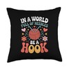 Crochet Funny Crocheting Crocheter Throw Pillow