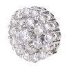 OVERTOYOU Decorative Button, 5Pcs 12mm Crystal for Rhinestone Flower Round
