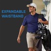 PGA TOUR Men's Golf Expandable Waistband Flat Front Short, Chinchilla,