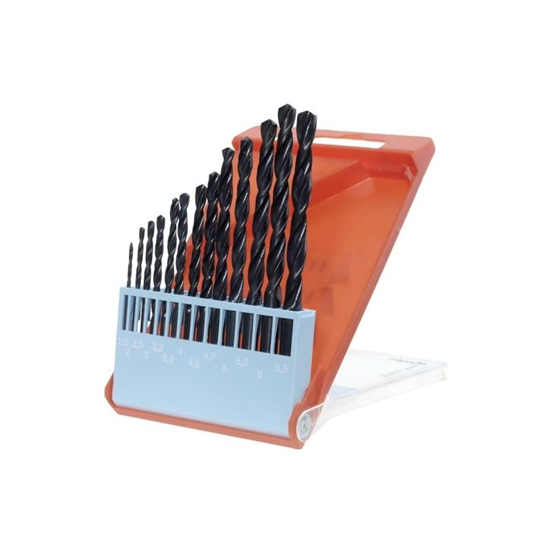 kwb 421340 HSS Twist Drill Bit Set, 13 pieces