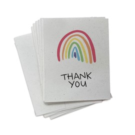 Colorful Rainbow Thank You Cards - 24 Note Cards with Envelopes - Great for Rainbow Birthday, Rainbow Party, or Rainbow Baby Shower Thank You Cards