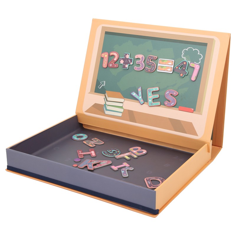 Kids Magnetic Jigsaw Puzzle DIY Paper Drawing Board Children Educational