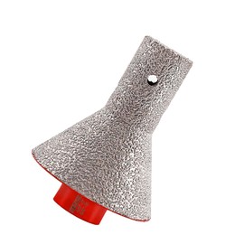 DT-DIATOOL Diamond Finger Bit 20-50mm, Coated Milling Bit for Tile Grinder Enlarging Polishing Holes on Porcelain Ceramic Granite Marble Countertop, 5/8 inch-11 Thread