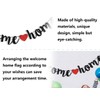 AOYEGIC Welcome Home Banner, Welcome Home Garland, Family Theme Flags,