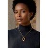 ALFISO Chunky Gold Necklace for Women, 14K Gold Plated Geometric