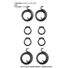 Door Handle Repairs Kit of Springs 2.5 Turns x 3mm
