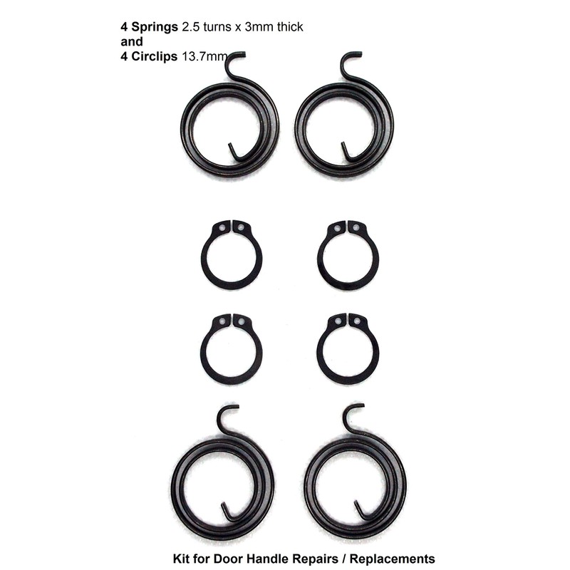 Door Handle Repairs Kit of Springs 2.5 Turns x 3mm