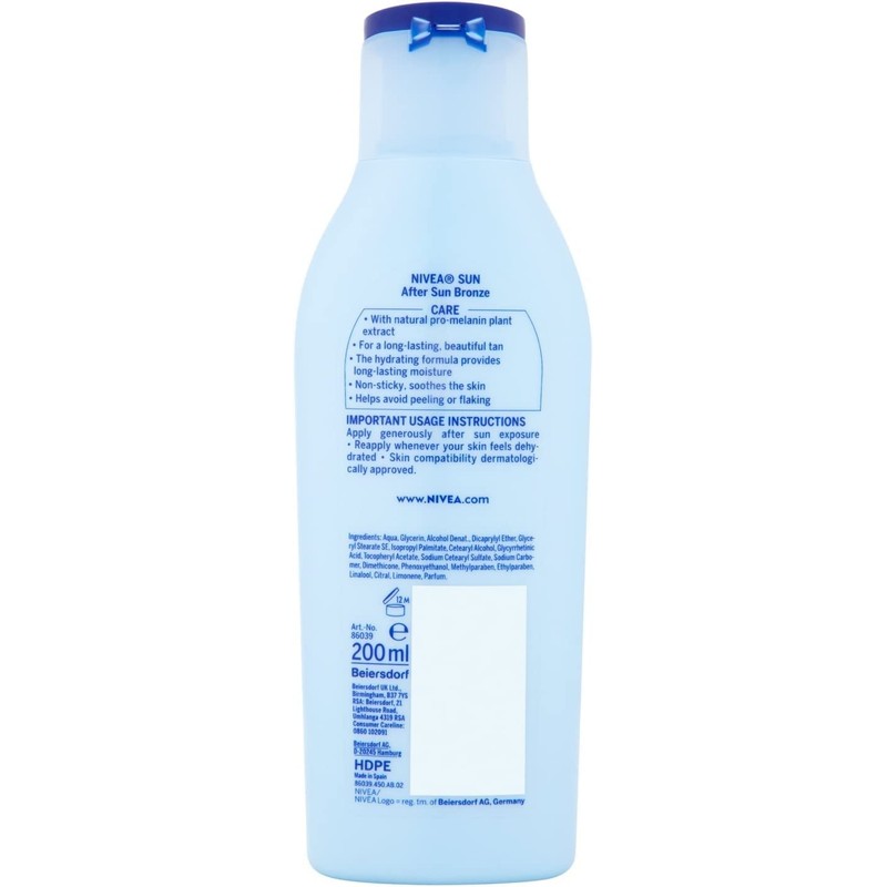 Nivea After Sun Bronze Tan Prolonging Lotion 200 ml