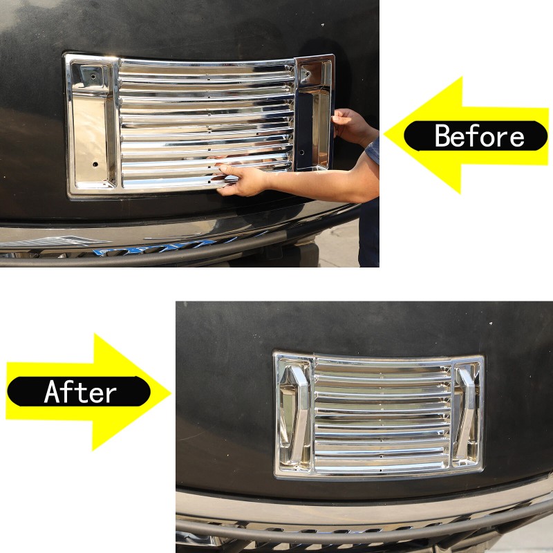 auguisy-motortrim Fit For Hummer H2 2003-09 Chrome Hood Deck Vent