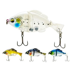 Luna Hisano Lures B・B・H 100 3 Joint Sinking Big Bait Black Bass Sea Bass Plug Fishing (Maysardine)