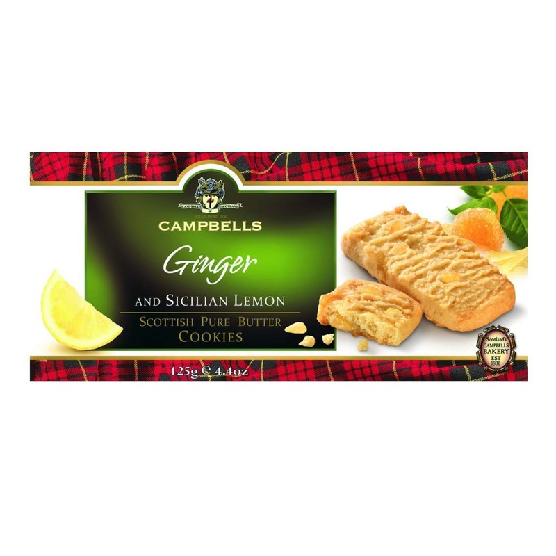 Campbells Shortbread with Ginger & Sicilian Lemon | Scottish Pure