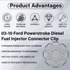 8 PCS Fuel Injector Connector Clips for Ford 6.0L Powerstroke