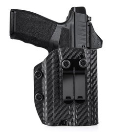 Hellcat Pro Holster, Compatible with 9mm Springfield Hellcat Pro with Flashlight Olight Baldr S Baldr Mini Light Optic, Appendix Carry for Springfield Hellcat Pro Accessories, Right Hand, Carbon Fiber