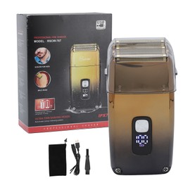 Triple Blades Foil Shaver Multifunction Cordless Electric Razor Waterproof Rechargeable with LCD Display for Men