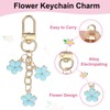 PATIKIL 2 Pack Cute Flower Keychains for Women, Enameled Charm