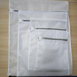 4Pcs Durable Fine Mesh Laundry Bags for Delicates (1 XL 20 x 24 Inches, 1 L16 x 20 Inches,1 Medium 12 x 16 Inches, 1 Small 10 x 12 Inches)