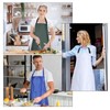2 Pack Waterproof Rubber Vinyl Apron 40 Inch Chef Aprons