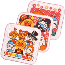 Sarongge Anpanman 3-Piece Mini Towel Set