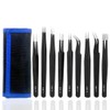 ESD Tweezers Set Precision Antistatic Stainless Steel Repair Tool Model