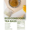 TeeLux Ginger Turmeric Green Tea Bags, Smooth Steamed Green Tea