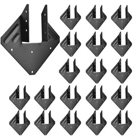 POKOTO 20 Pack 18-Gauge Hurricane Tie, Hot Dip Galvanized Joist Hangers, Hurricane Straps, for Rafter, Roofing Trusses, Wood Timber