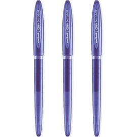 uni-ball Signo UM-170 Gelstick Gel Rollerball Pen - 0.7mm Tip - Violet Ink - Pack of 3