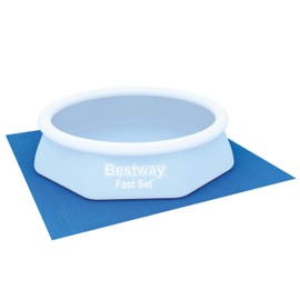 Bestway 58000 Ground Cloth Swimming Pool Floor Protector, 274 x 274 cm, Blue