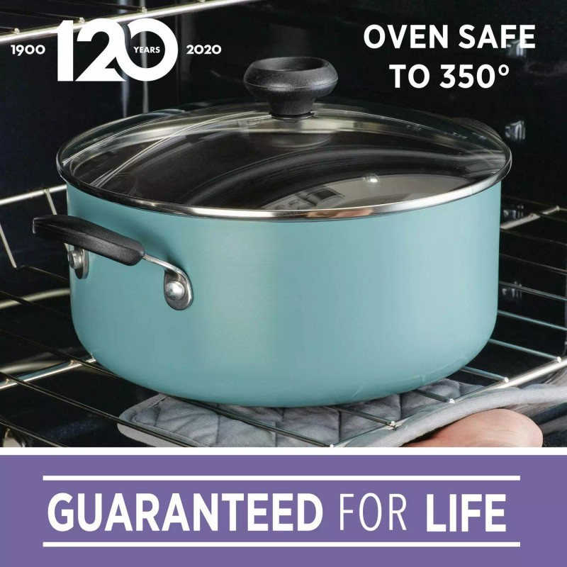 Farberware 12-Piece Easy Clean Cookware Set Nonstick Pots Pans Kitchen