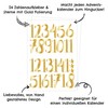 Papierdrachen 24 Advent Calendar Number Stickers - Gold | Number