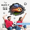 Large 3D Football Wall Sticker Soccer Wall Stickers for Bedrooms