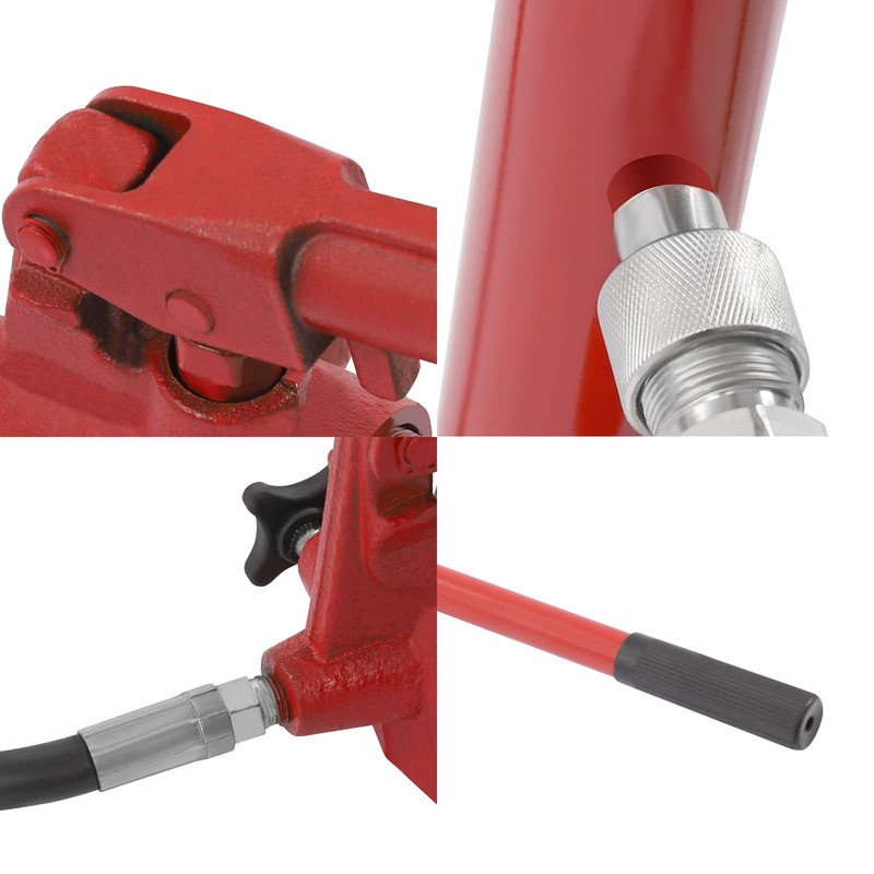 6 Ton Porta Power Kit, 59 in Oil Hose Hydraulic