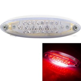Evomosa 28 LED Motorcycle ATV Rear Brake Stop Number Plate Light Compatible with ATV LTZ König Quad Runner DR DRZ 650 400 (White)