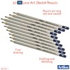 artline 10 x 8B Graded Artist Professional Pencils Write Draw