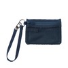 MUJI OHG72A3S Polyester Card Case, Navy, Approx. 3.1 x 4.7